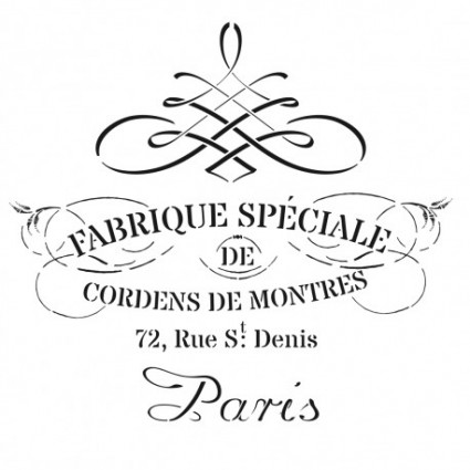 Stencil Cadence 45 x 45 Paris